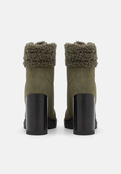 Anna Field Leather - Lace-Up Ankle Boots - Khaki