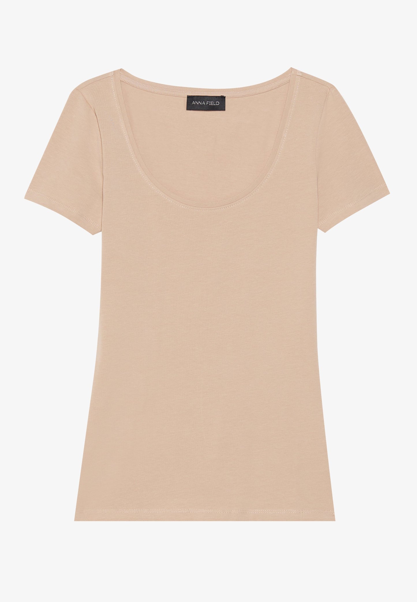 Anna Field 5 PACK - Basic T-shirt - Chocolate Torte/cub/warm Taupe/light Beige/egret