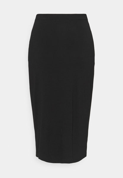 Anna Field Front Knot Midi Skirt - Pencil Skirt - Black