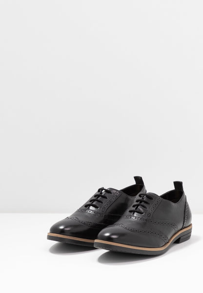 Anna Field Leather- Lace-Ups - Black