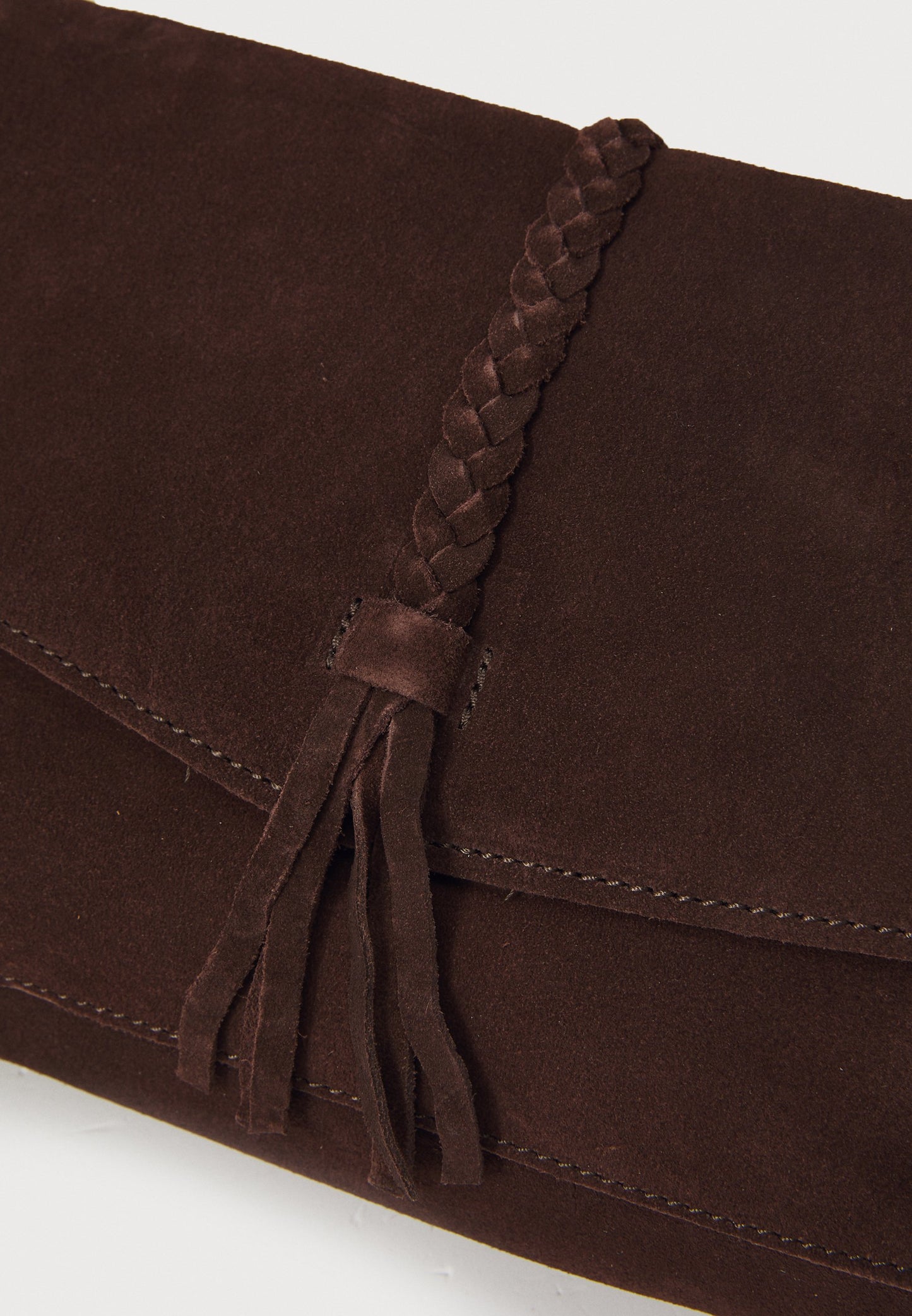 Anna Field LEATHER - Cross Body Bag - Chocolate Brown