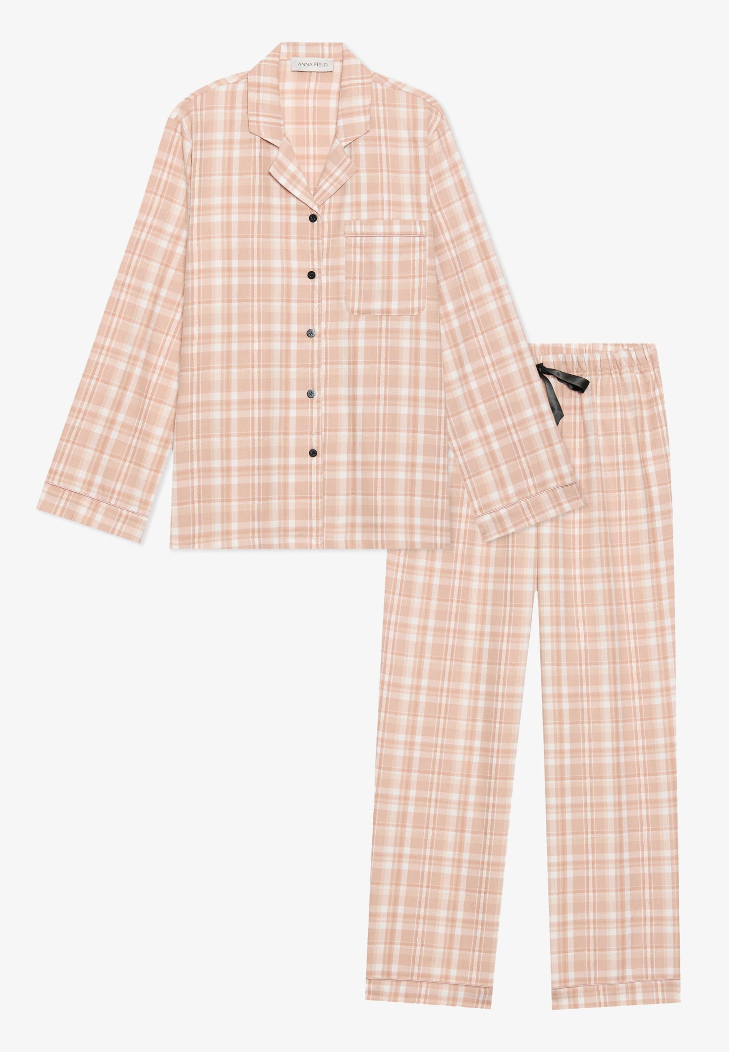 Anna Field FLANNEL SET - Pyjama Set - Beige Based
