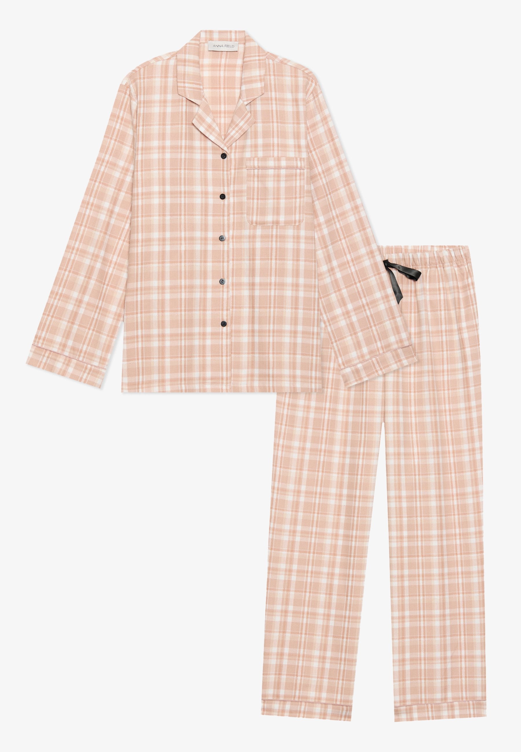 Anna Field FLANNEL SET - Pyjama Set - Beige Based