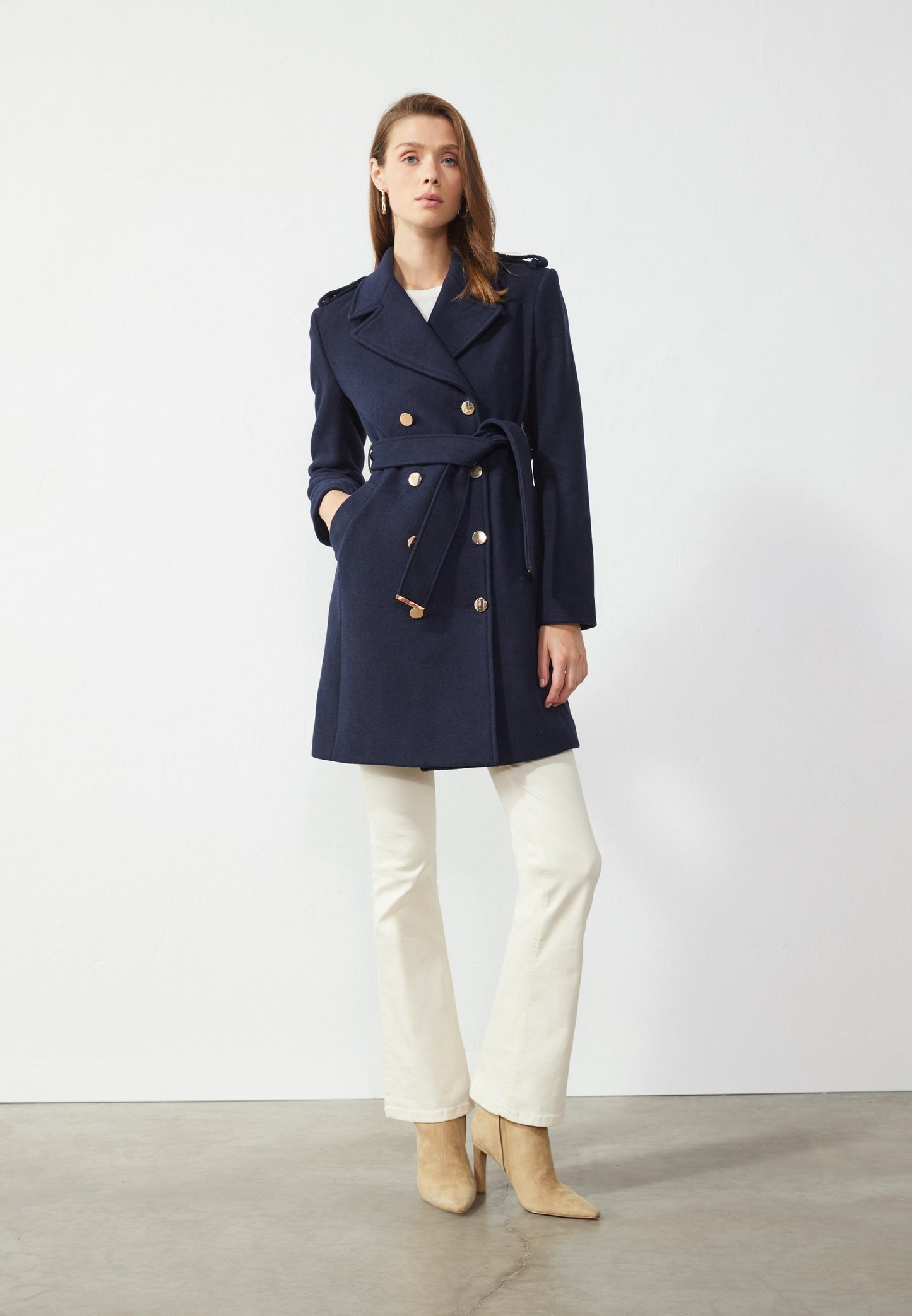 Anna Field Trenchcoat - Dark Blue