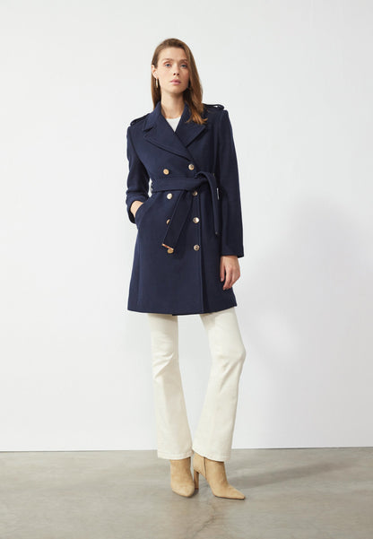 Anna Field Trenchcoat - Dark Blue