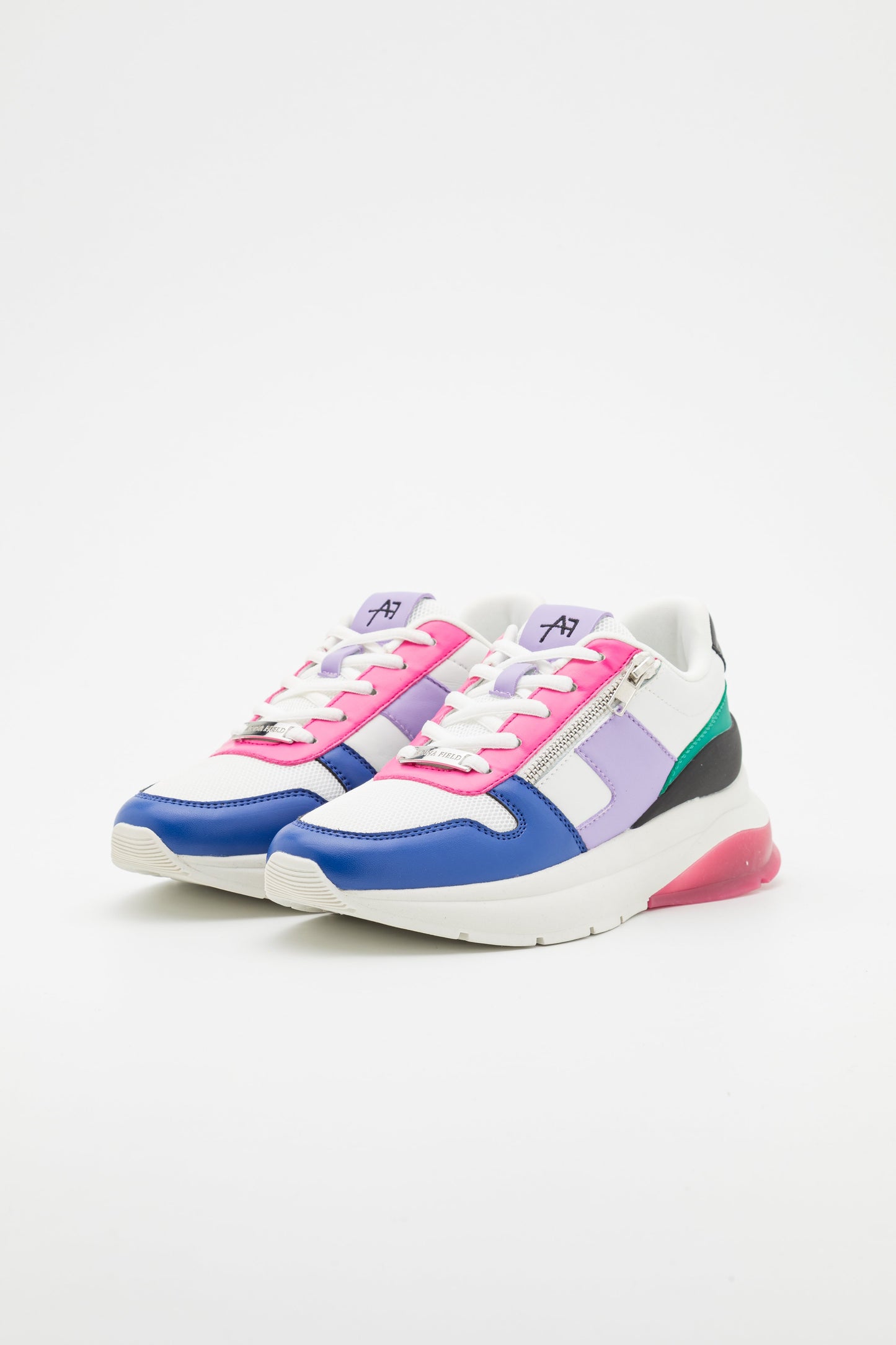 Anna Field Leather- Trainers - White/Multi-Coloured