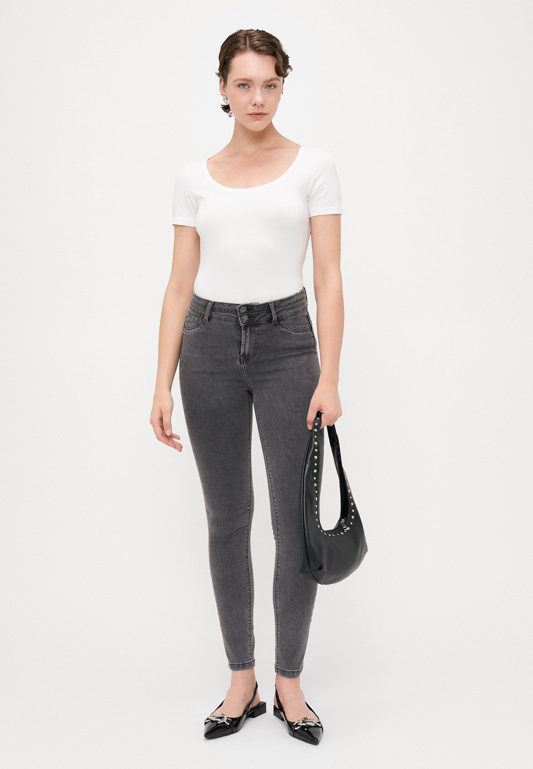  Jeans Skinny Fit - Grey Denim