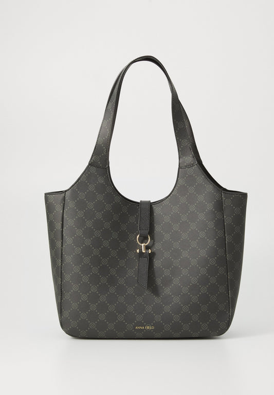 Anna Field Tote Bag - Black/grey