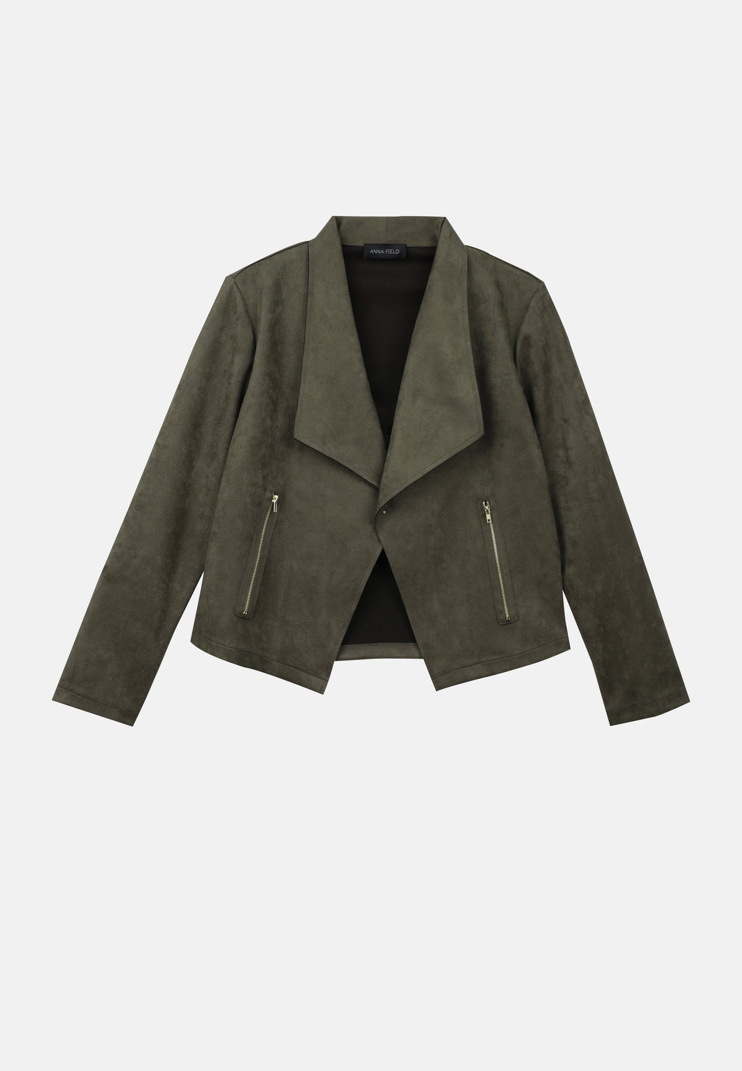 Anna Field Faux Leather Jacket - Army Green