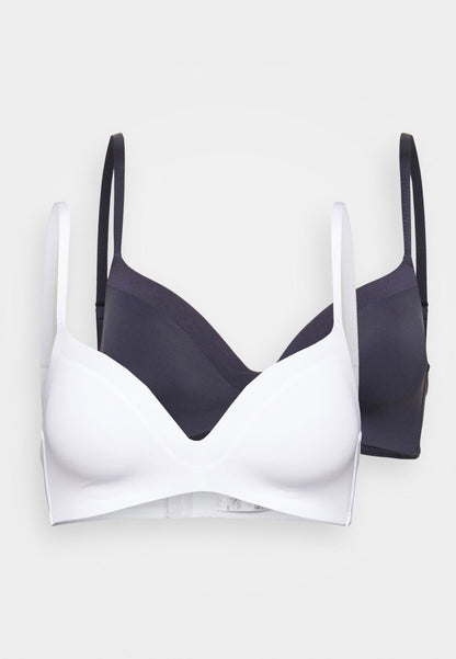 Anna Field 2 Pack - T-Shirt Bra - 502 - Blue_001 - White