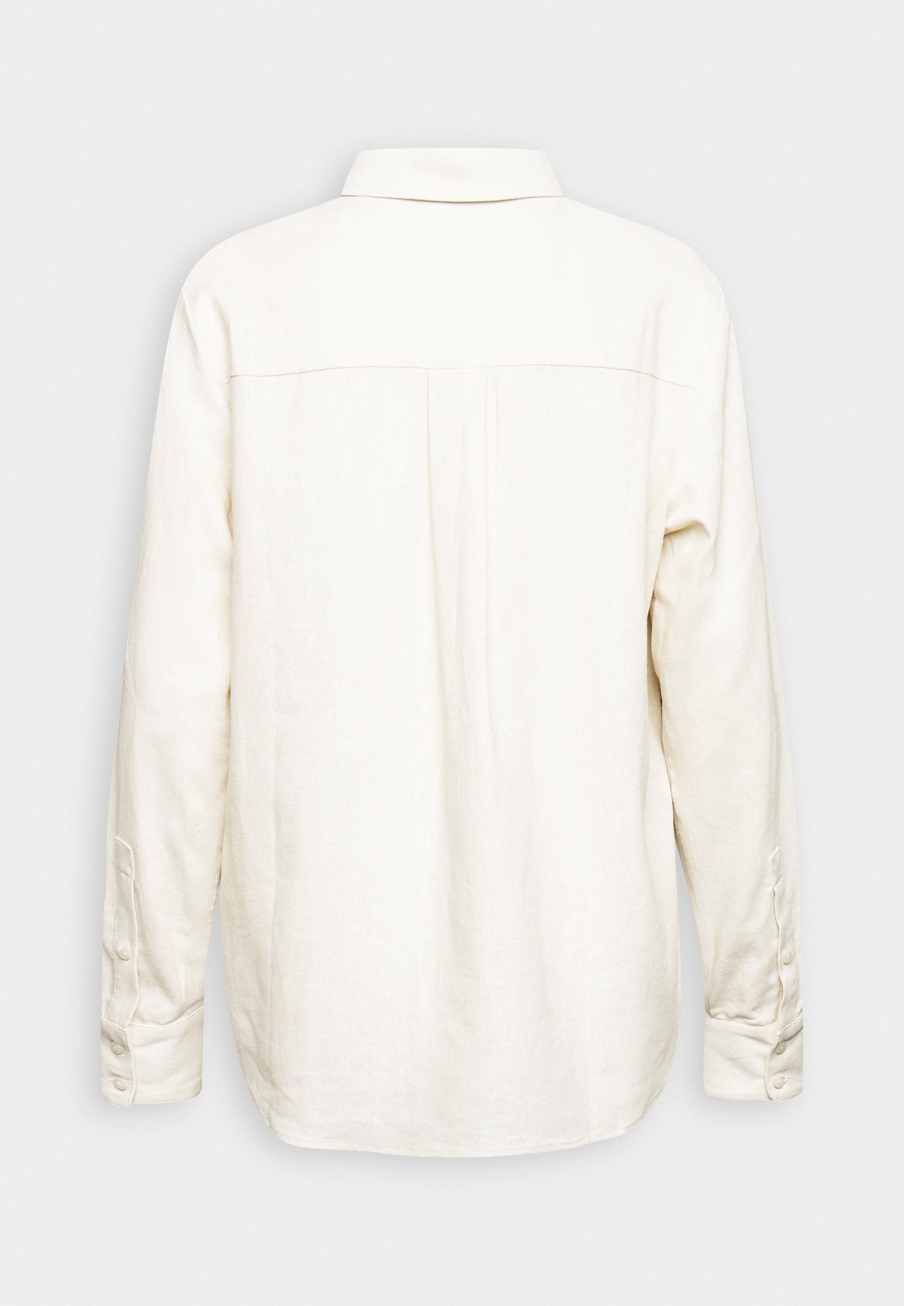 Anna Field Linen-Mix Button Down Blouse - Button-Down Blouse - Beige