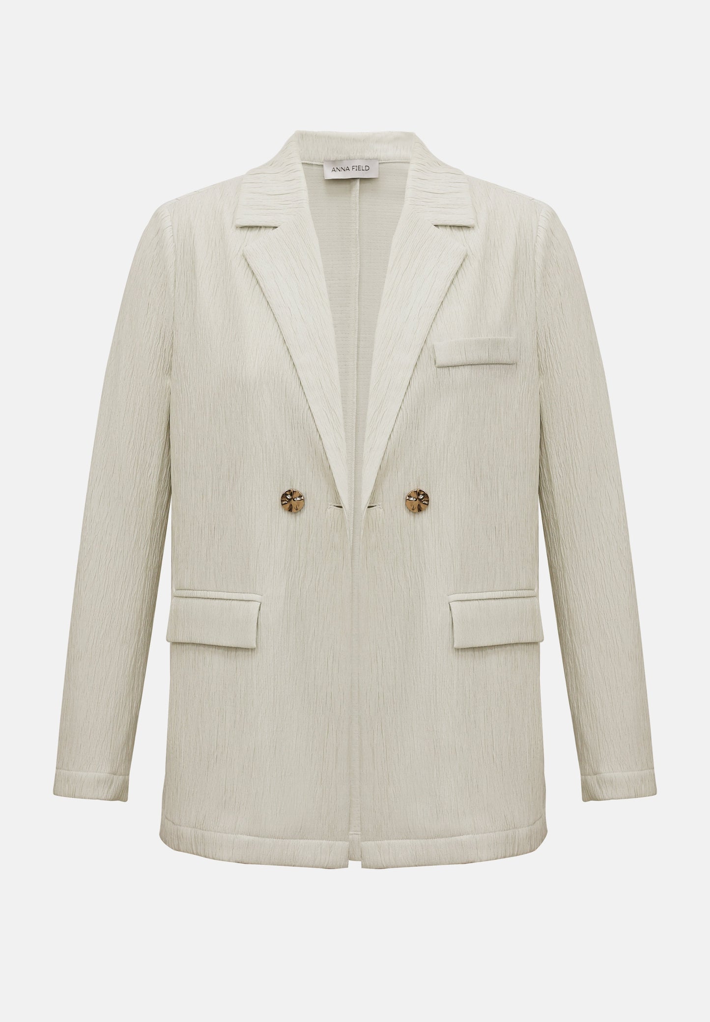 Anna Field TEXTURED CRINKLED - Blazer - Black