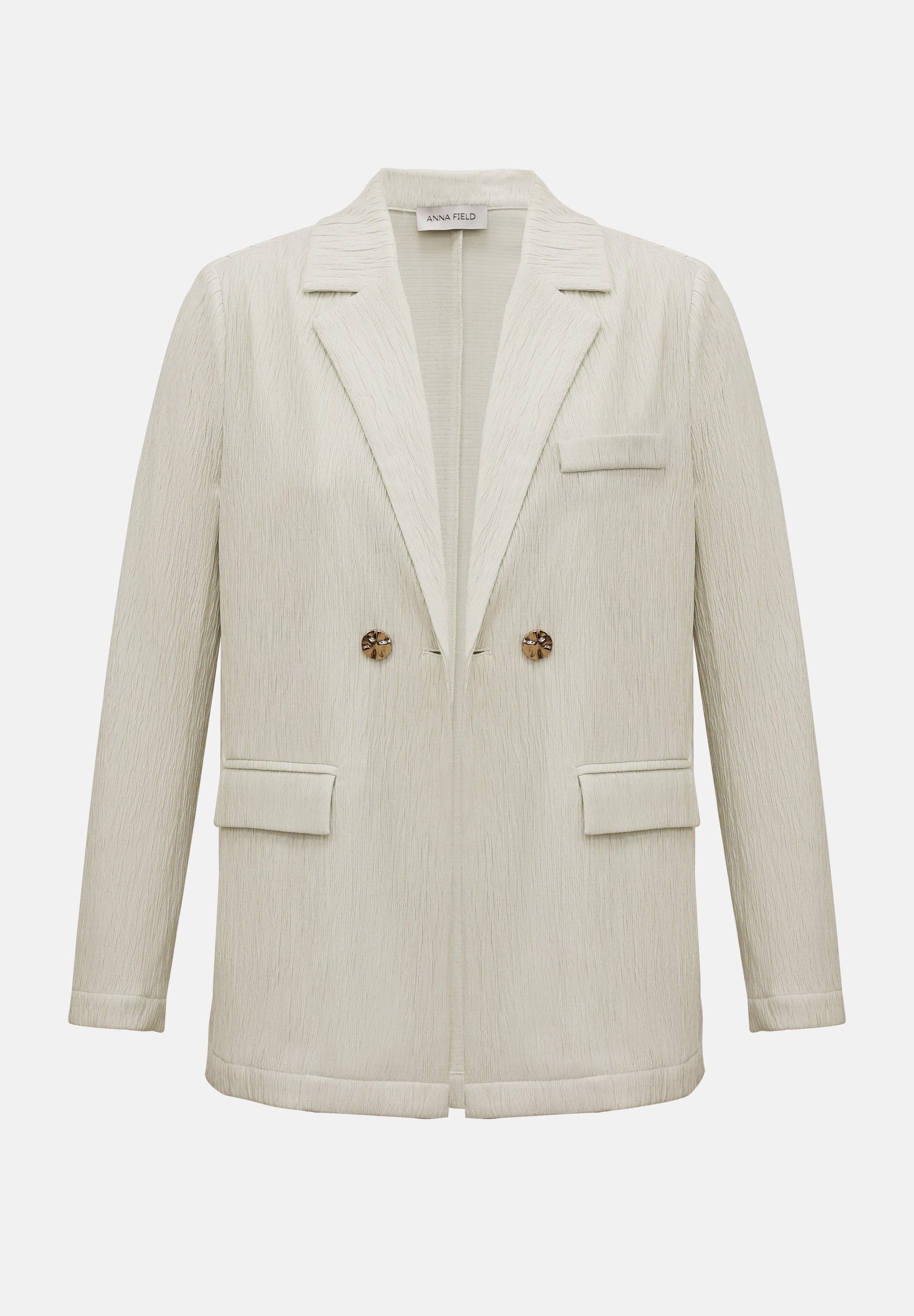 Anna Field TEXTURED CRINKLED - Blazer - Black
