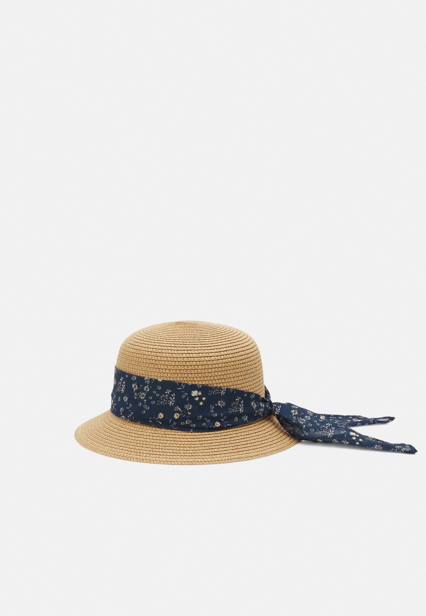 Anna Field Hat - Tan/Dark Blue