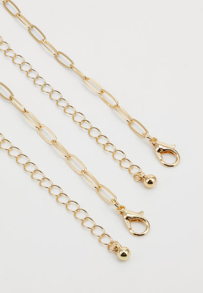 Anna Field 2 PACK - Necklace - Gold-coloured