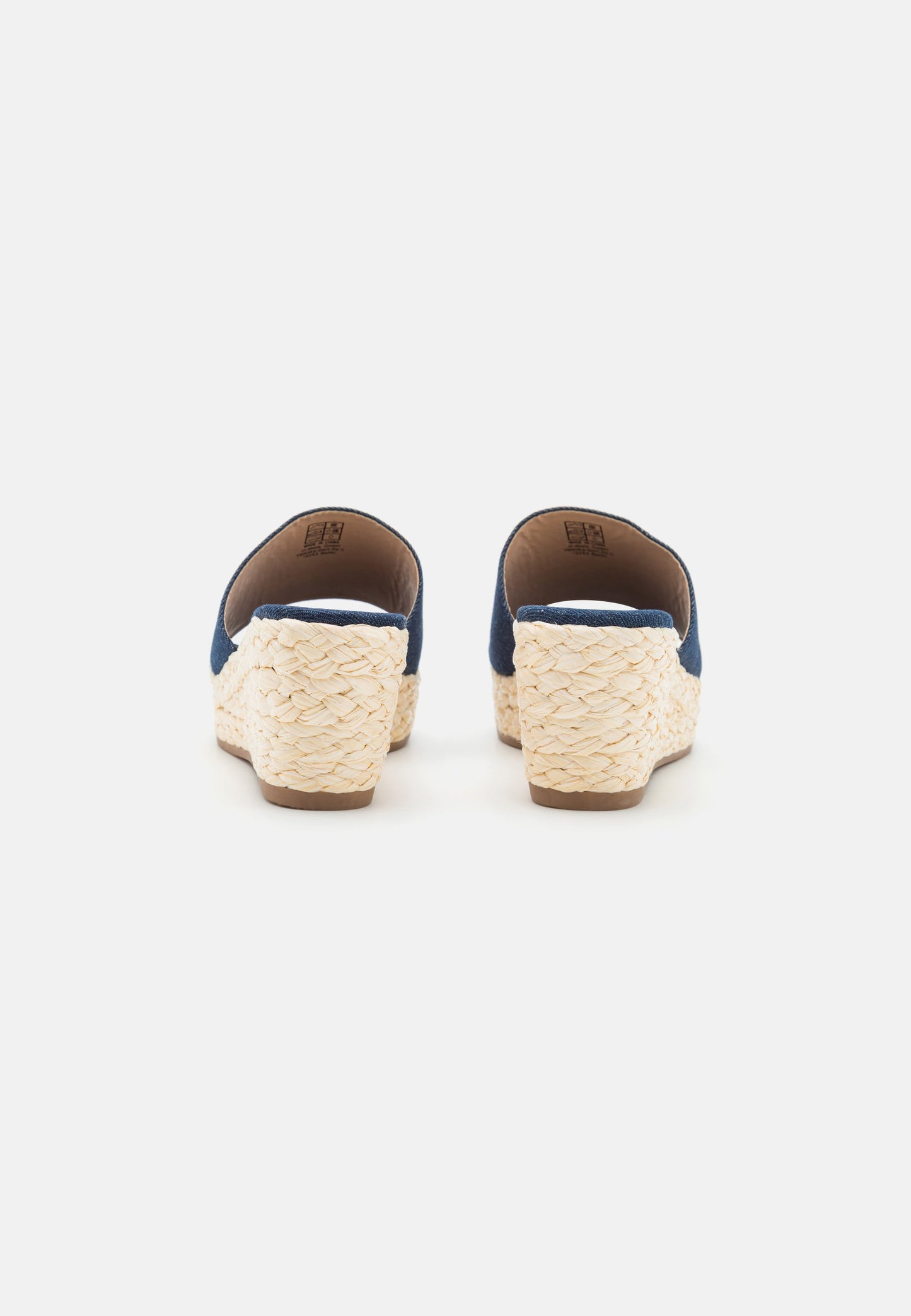 Anna Field Heeled Mules - Blue Denim