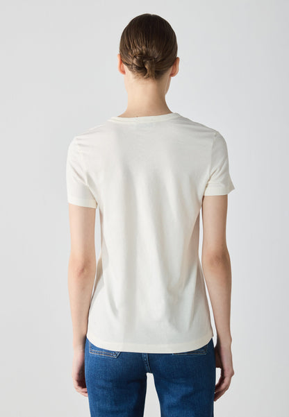 Anna Field 5 PACK - Print T-shirt - Egret/light Grey/evening Blue/black/evening Blue/egret