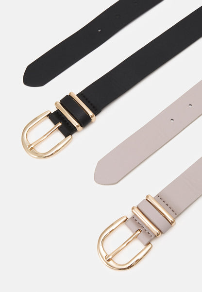 Anna Field 2Pack - Belt -Black/ White