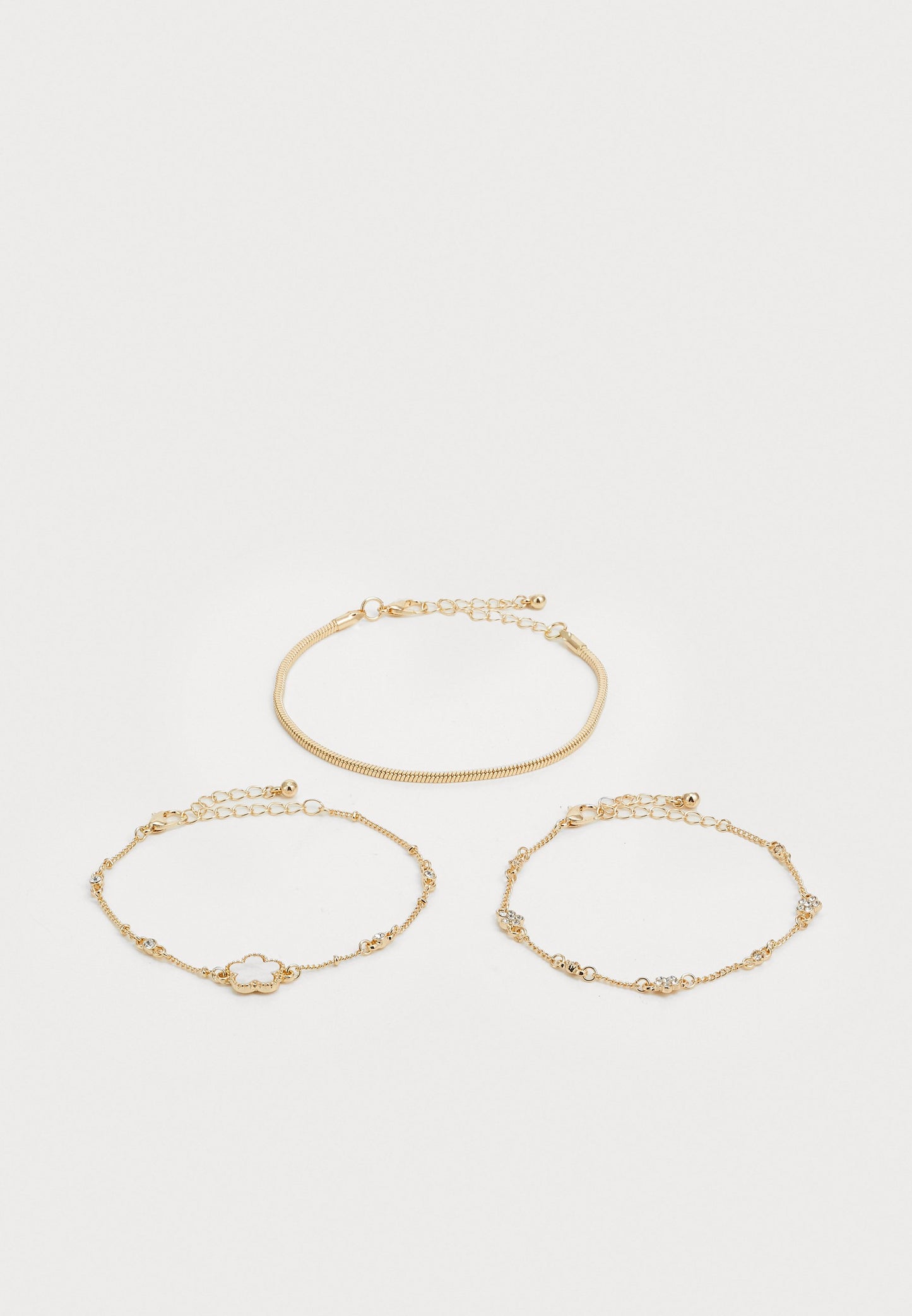 Anna Field 3 PACK - Bracelet - Gold-coloured