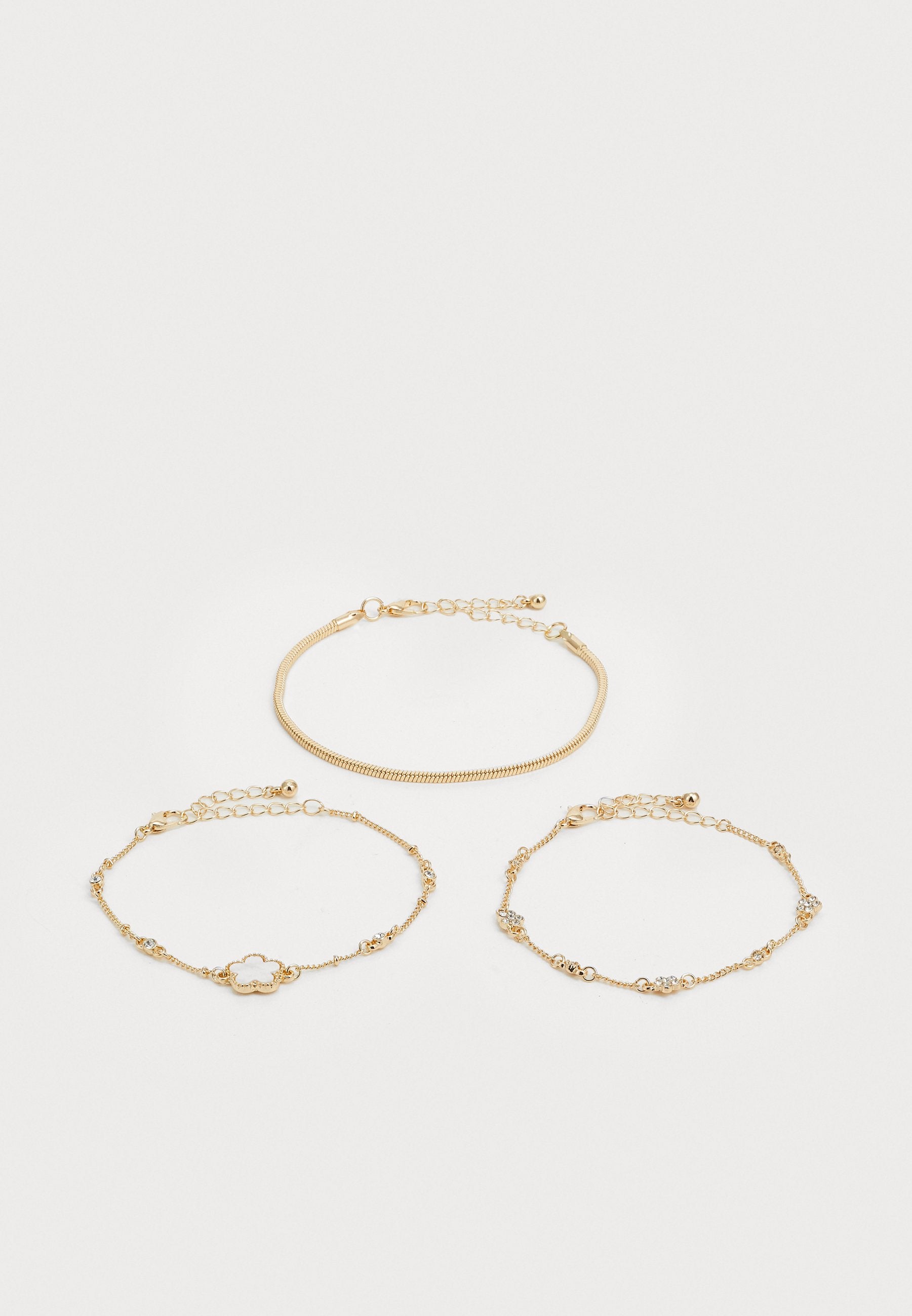 Anna Field 3 PACK - Bracelet - Gold-coloured