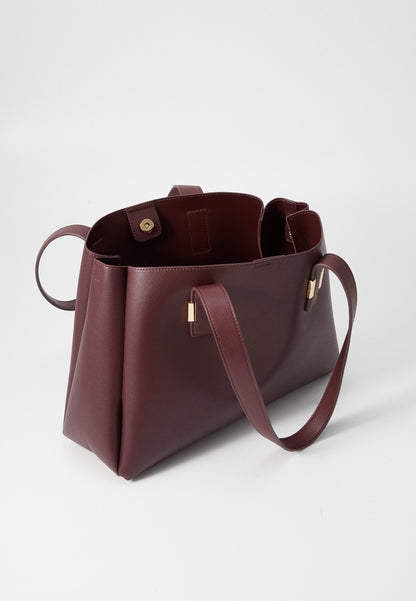 Anna Field SET - Handbag - Bordeaux