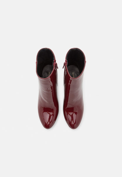 Anna Field High Heeled Ankle Boots - Dark Red