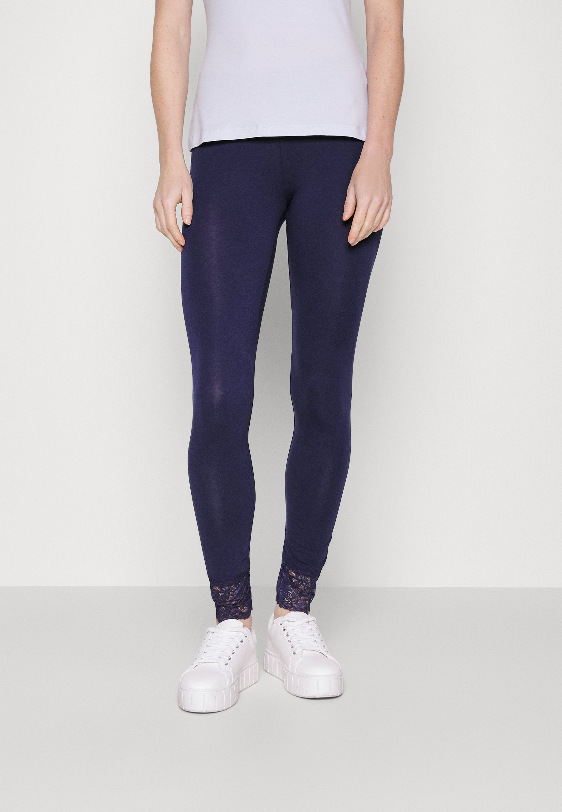 Anna Field 2 Pack - Leggings - Trousers - Black/Dark Blue
