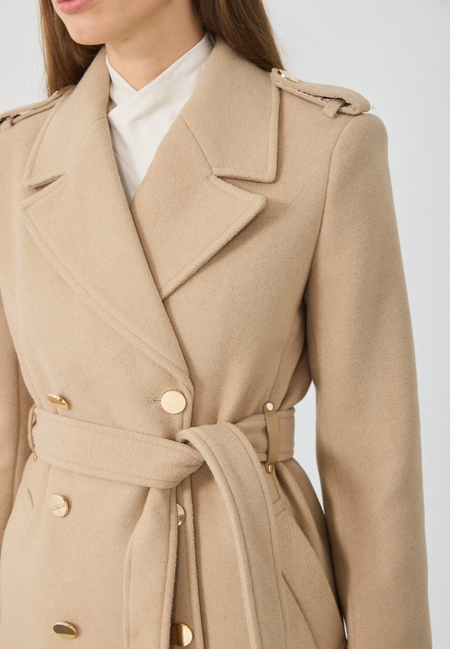 Anna Field Trenchcoat - Camel