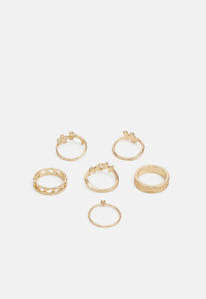 Anna Field 6 PACK - Ring - Gold-coloured