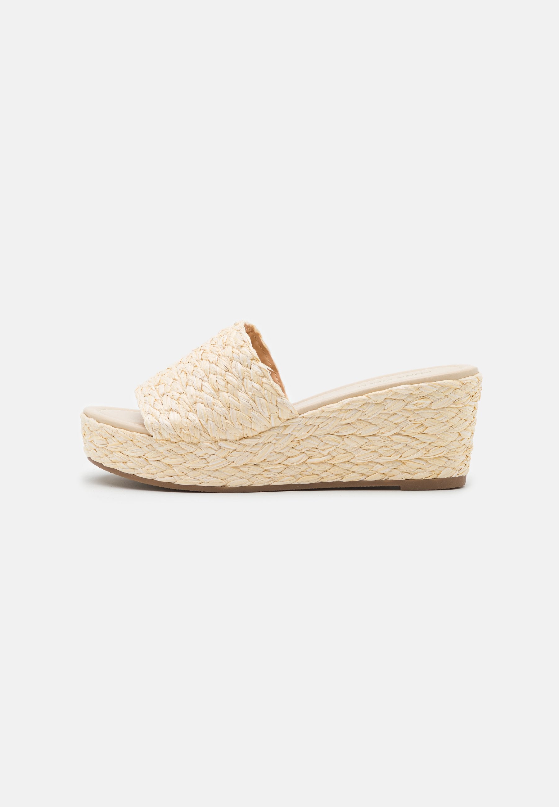 Anna Field Heeled Mules - Beige