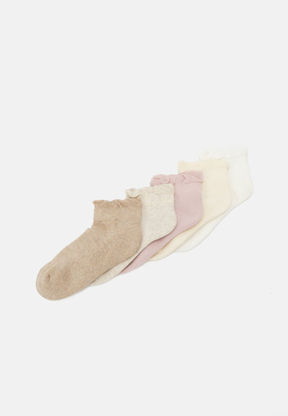 Anna Field 5 PACK - Socks - White/beige/lilac