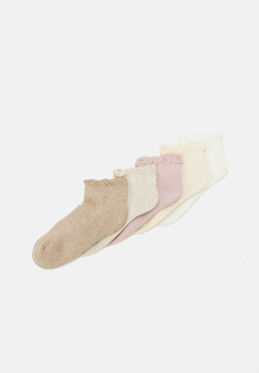 Anna Field 5 PACK - Socks - White/beige/lilac