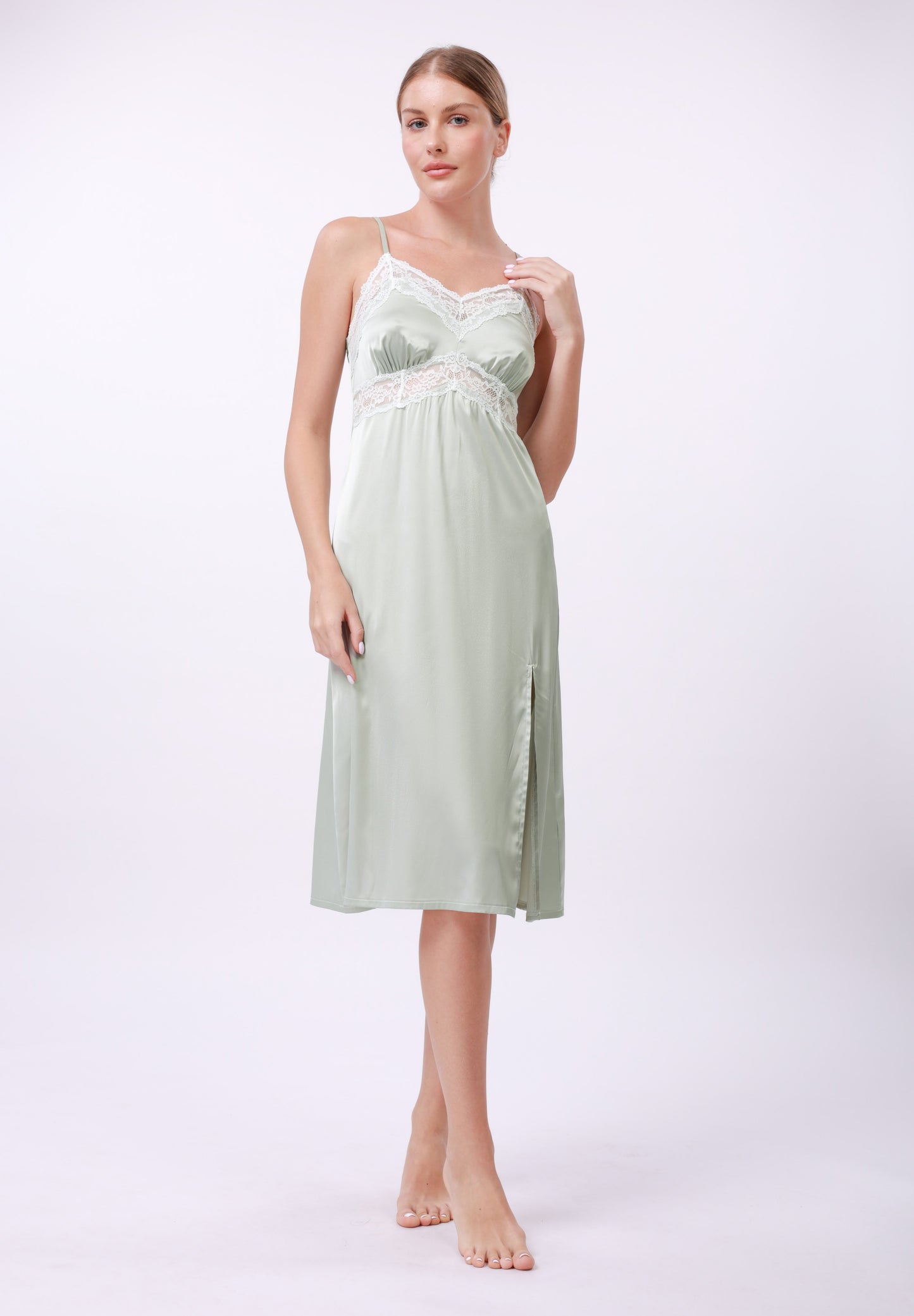 Anna Field Nightie - Sage