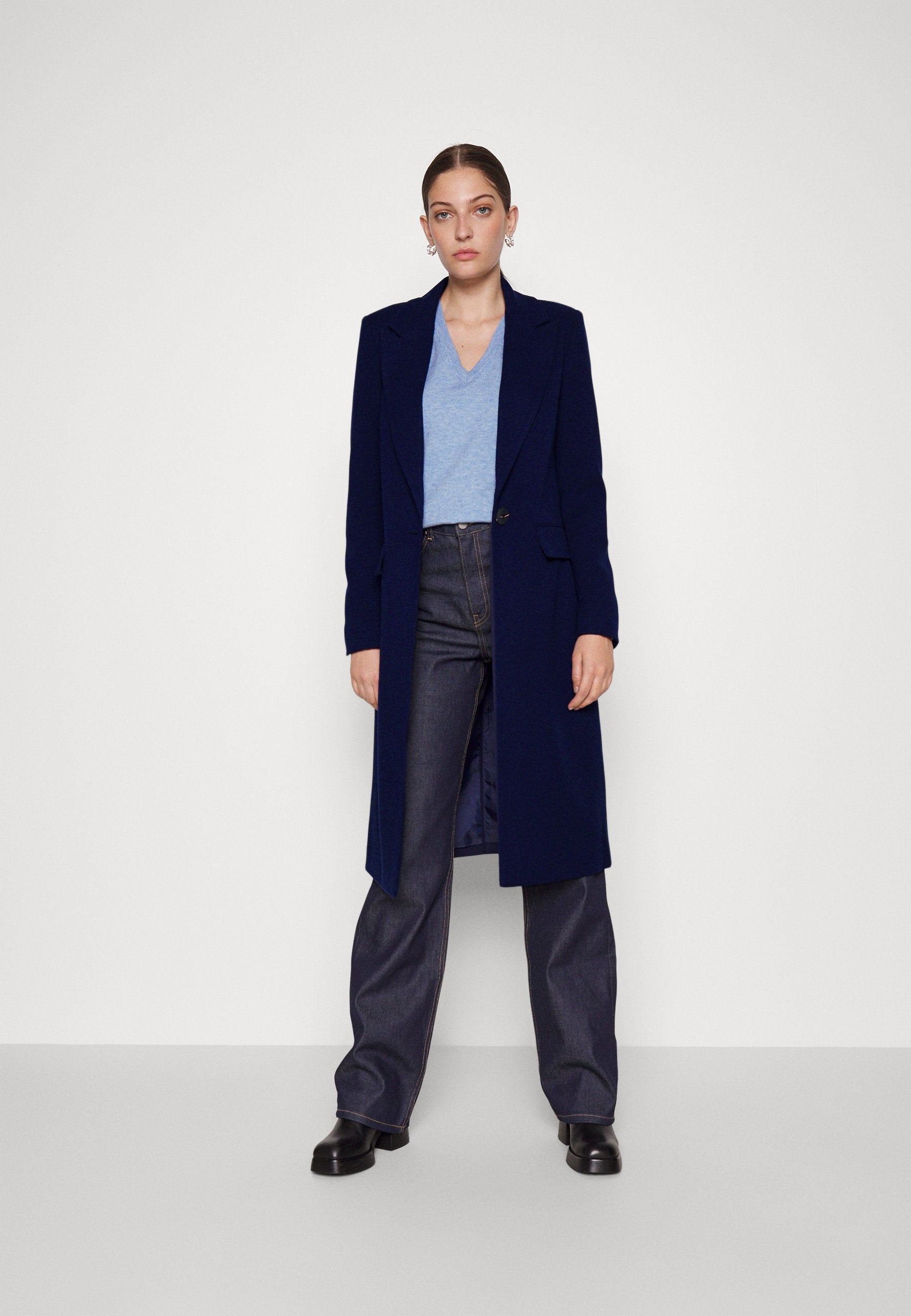  Classic Coat -Dark Blue