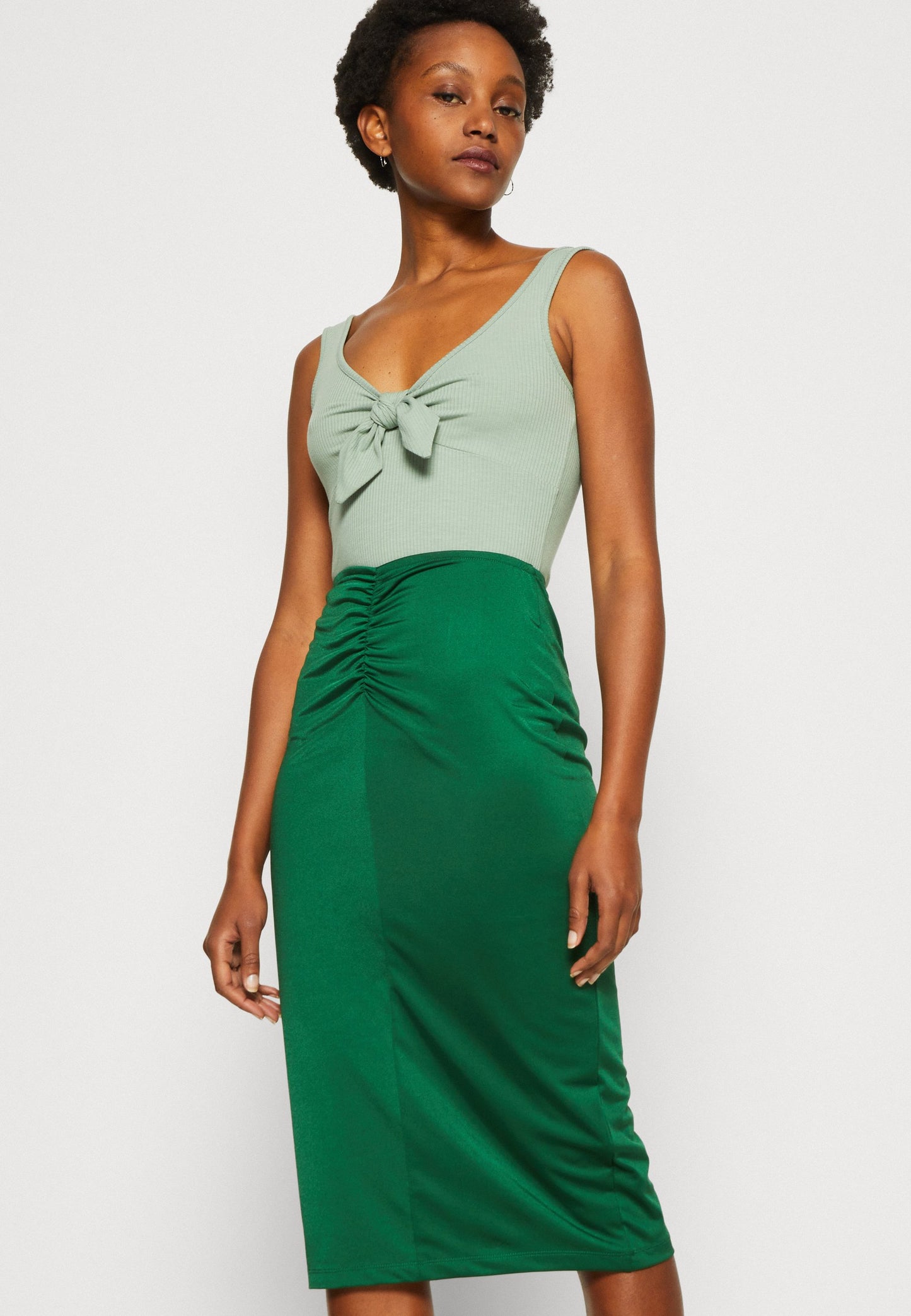 Anna Field Pencil Skirt - Dark Green