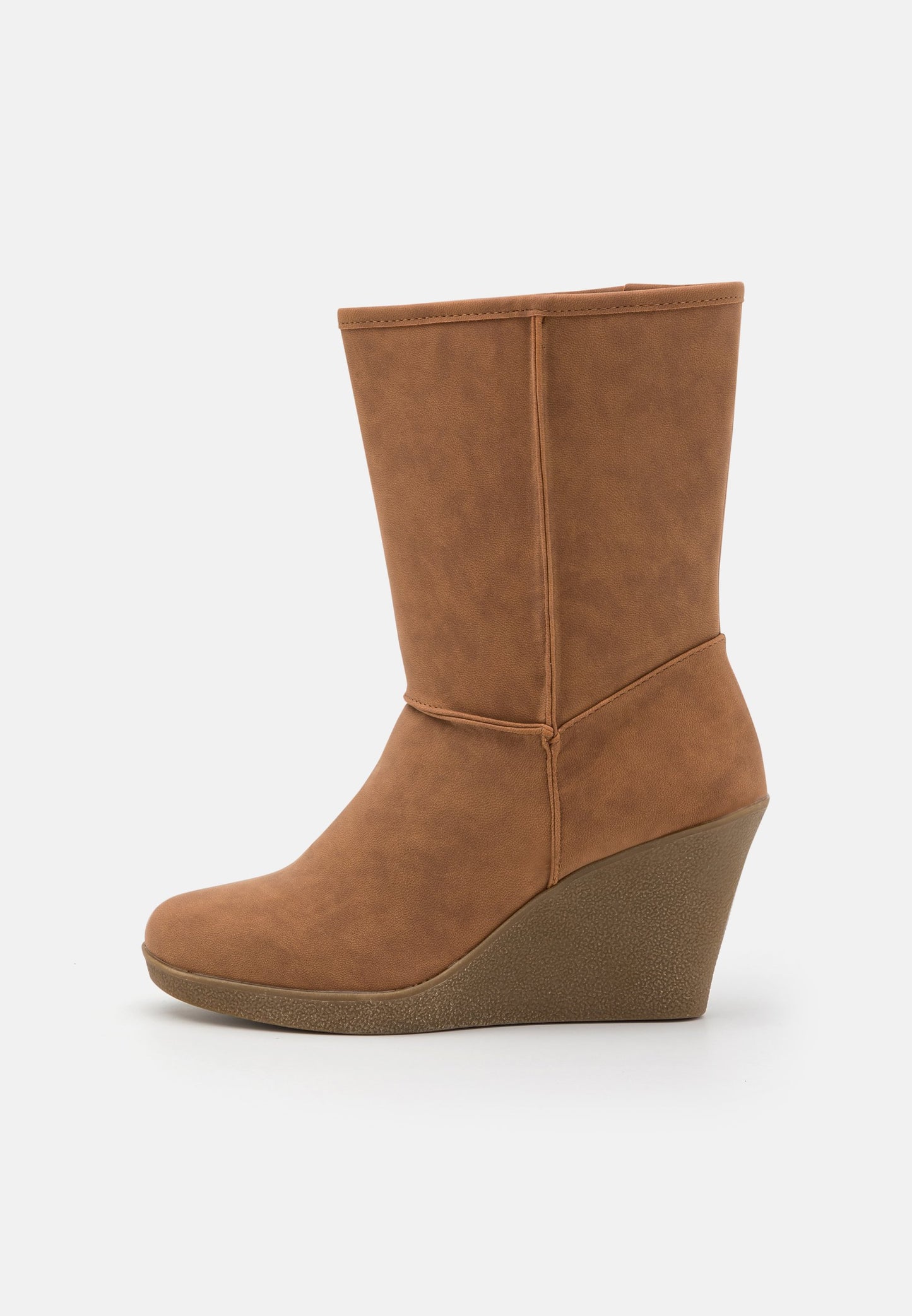 Anna Field Winter Boot - Wedge Ankle Boots - Cognac
