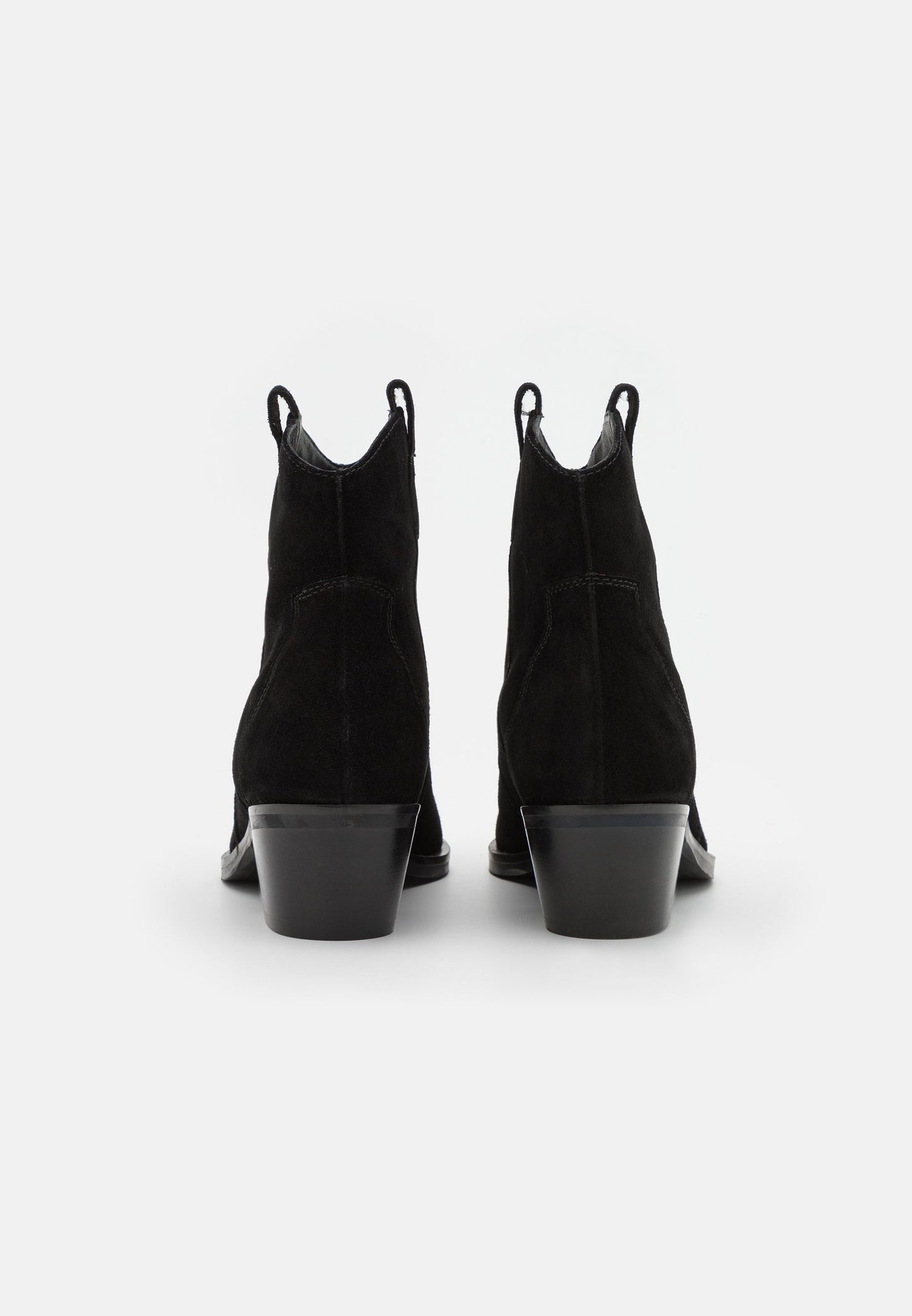 Anna Field Leather - Cowboy/Biker Ankle Boot - Black