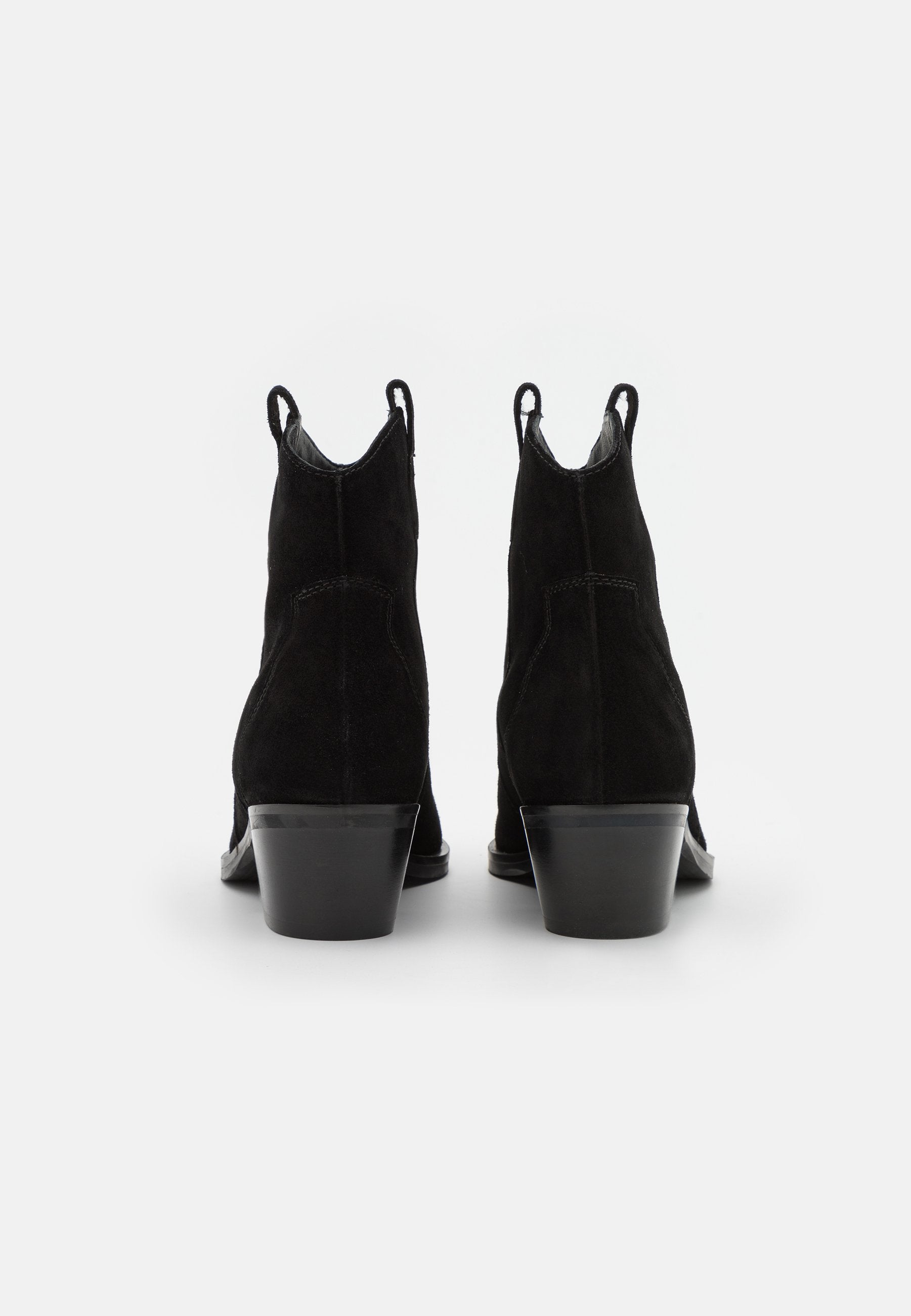 Anna Field Leather - Cowboy/Biker Ankle Boot - Black