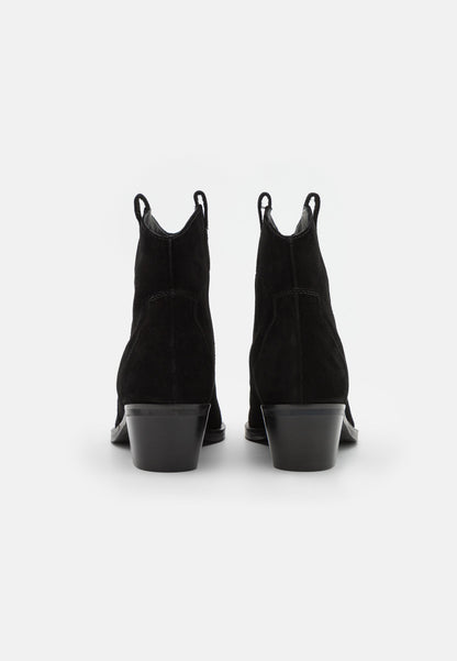Anna Field Leather - Cowboy/Biker Ankle Boot - Black