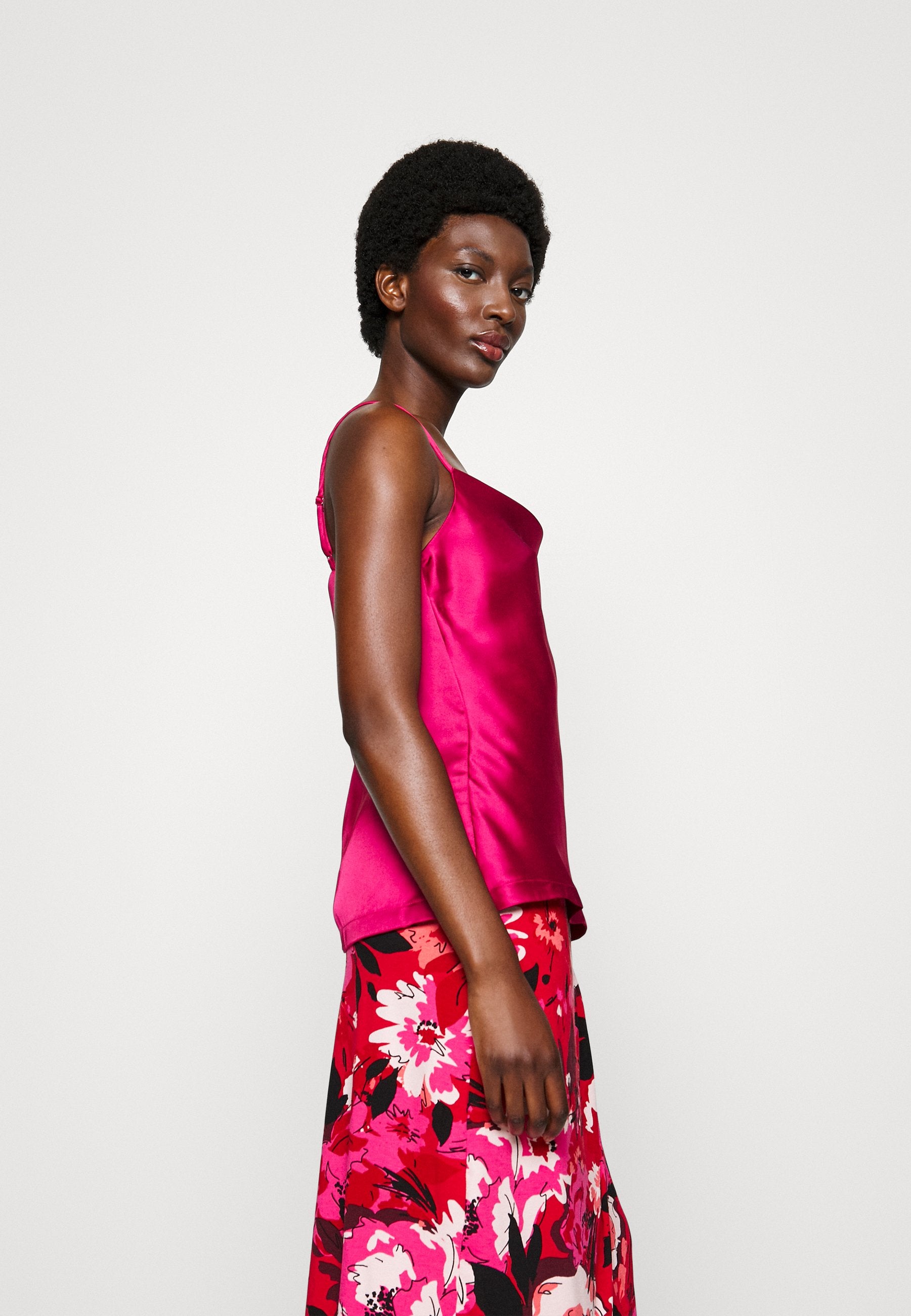 Anna Field Front Knot Midi Skirt - Pencil Skirt - Pink