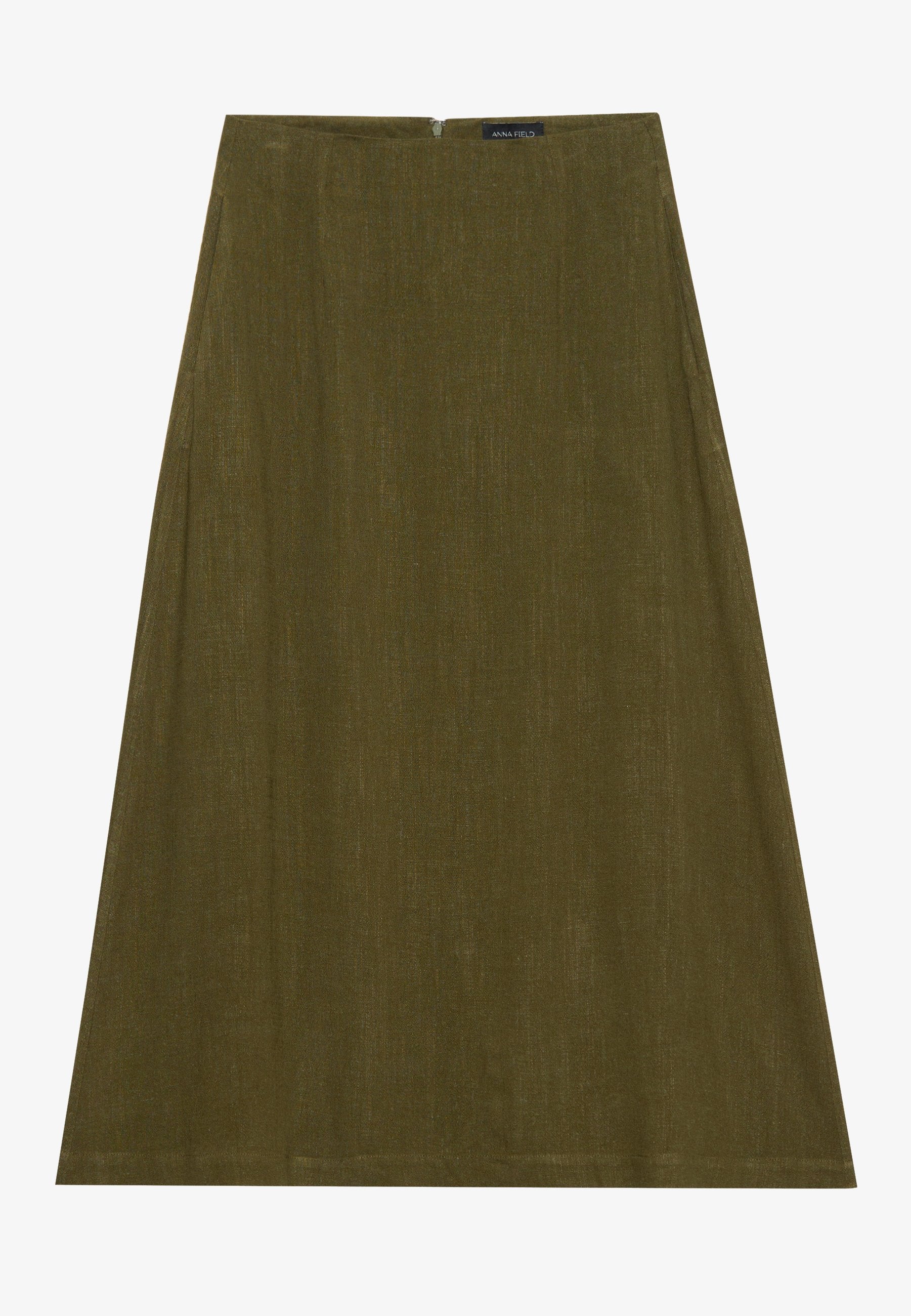 Anna Field LINEN BLEND MAXI SKIRT - Maxi Skirt - Willow