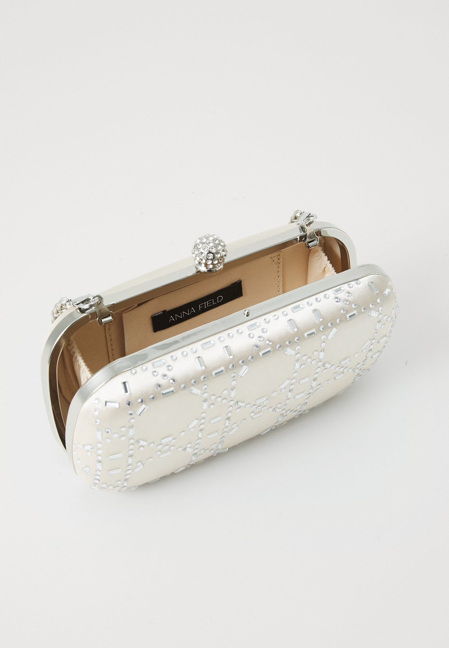 Anna Field Clutch - Beige/silver-coloured