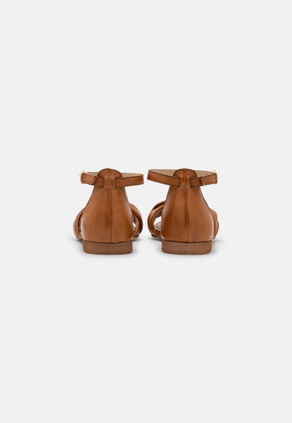  Leather - Sandals - Cognac