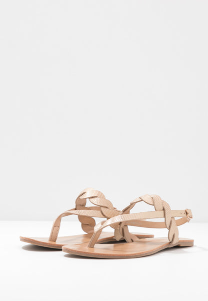  T-Bar Sandals - Rose-Gold