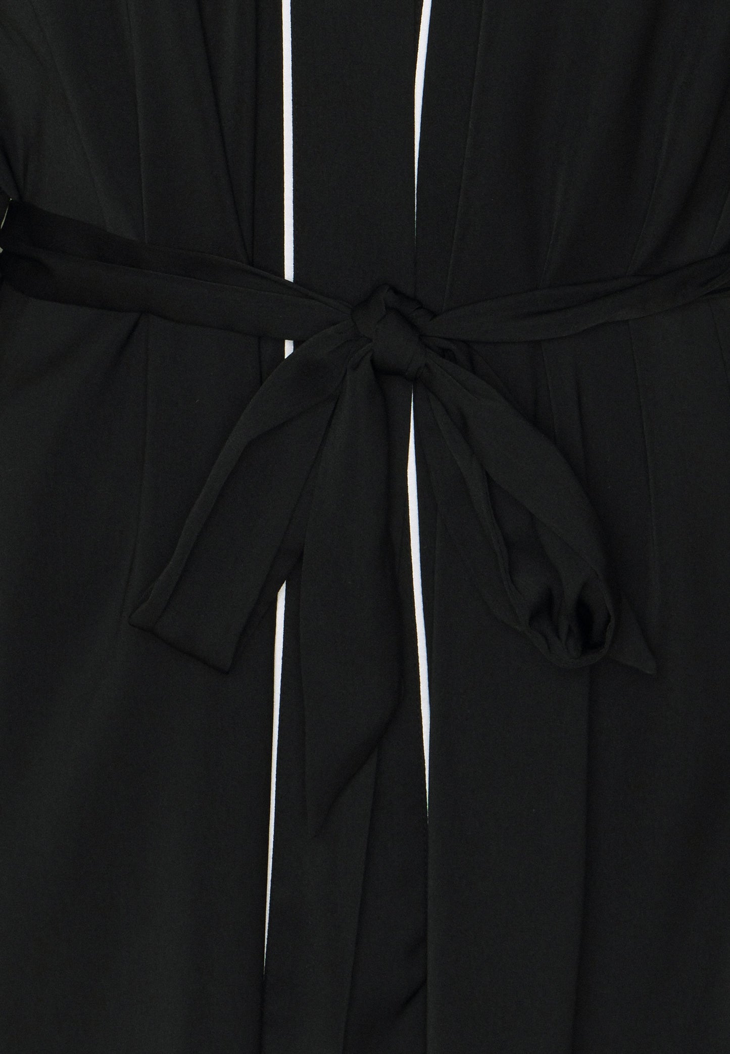 Anna Field Amanda Satin Dressing Gown - Dressing Gown - Black