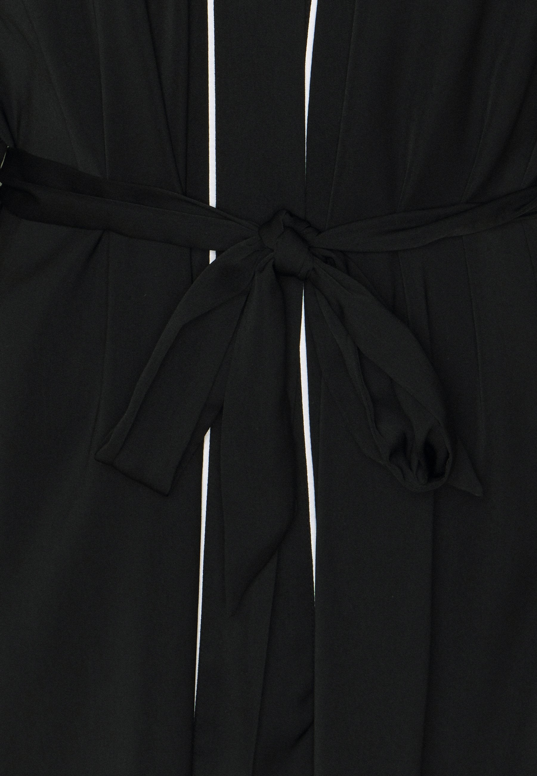 Anna Field Amanda Satin Dressing Gown - Dressing Gown - Black