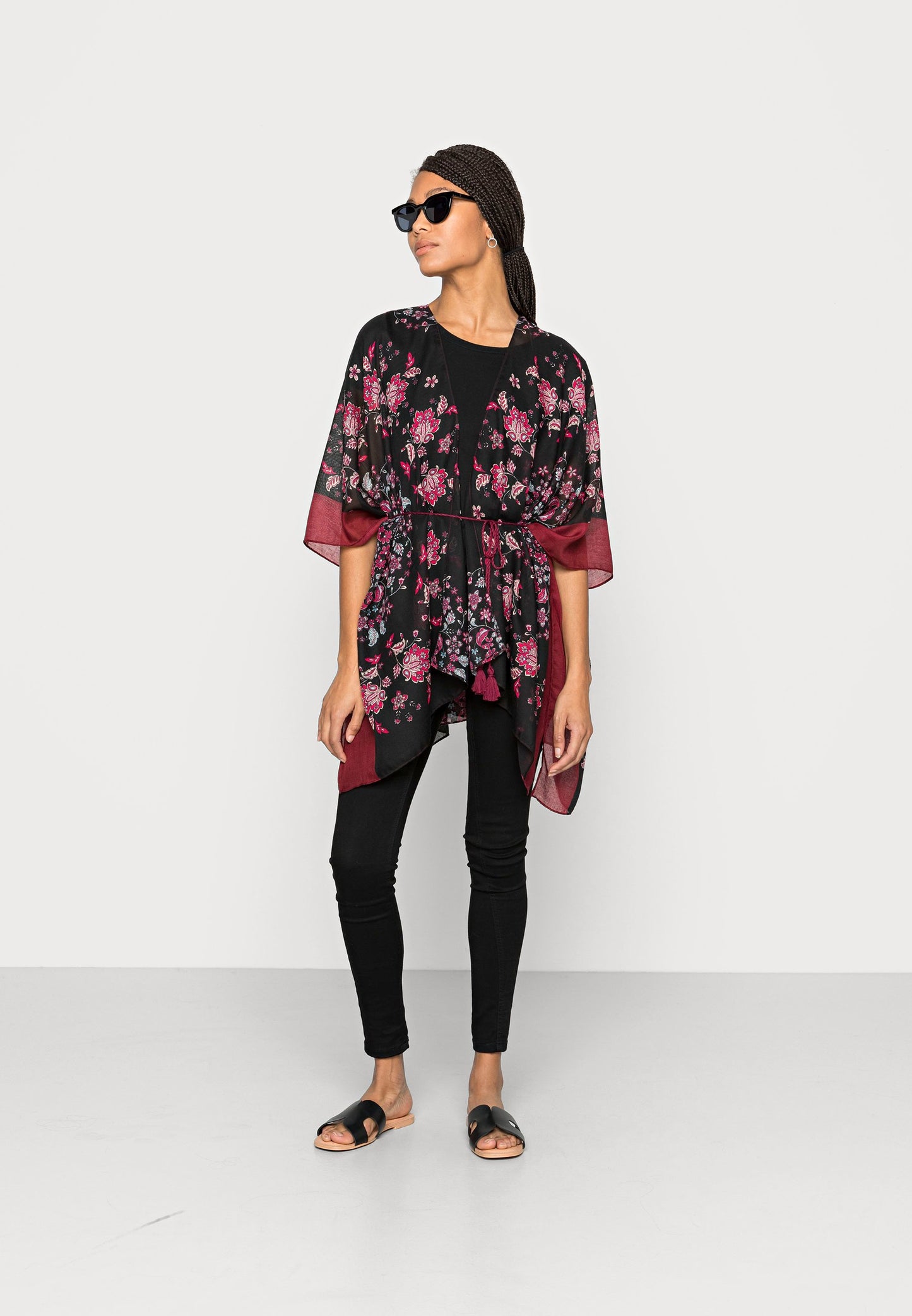 Anna Field Summer Jacket - Black/Blue/Red