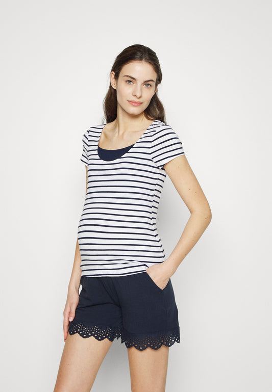  Maternity Double Layer Nursing - Print T-Shirt