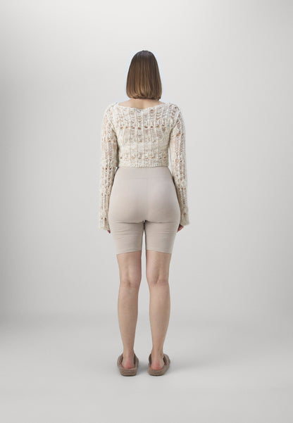  2 PACK - Leggings - Trousers - Black/beige