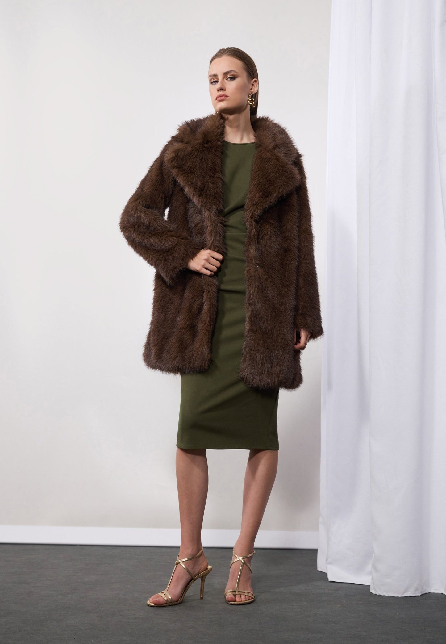 Anna Field Winter Coat - Brown